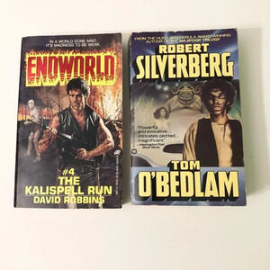 Vtg  David Robbins Endworld The Kalispell Run and Tom Obedlam Robert Silverberg